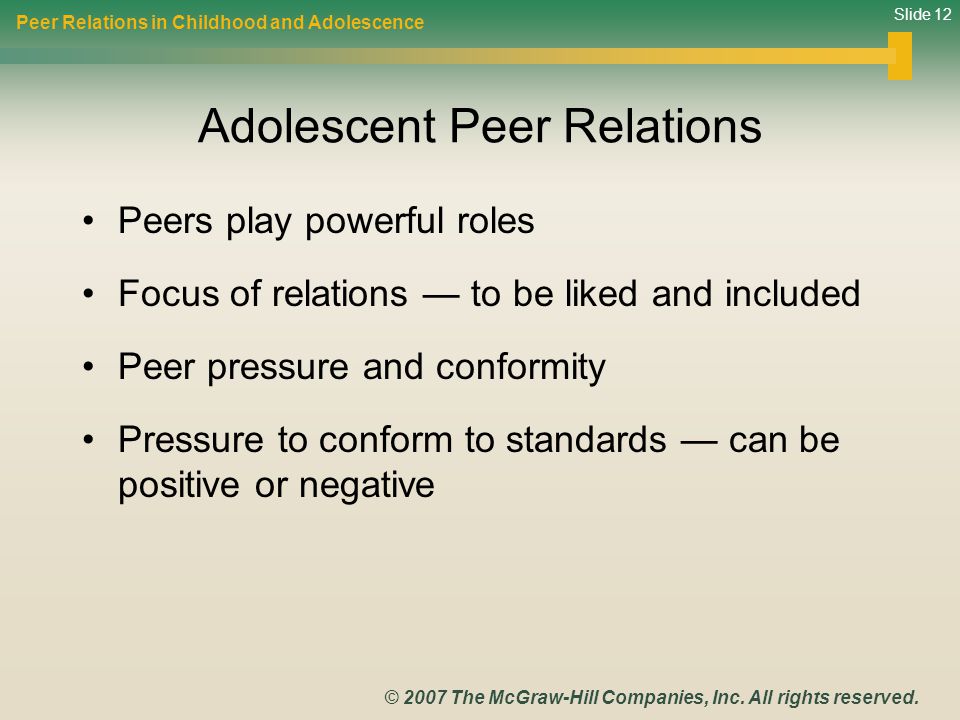 Adolescence peers